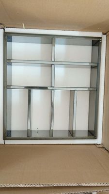 Le verre de Humidor Tempered Stained d'organisateur de maquillage ouvre la boîte
