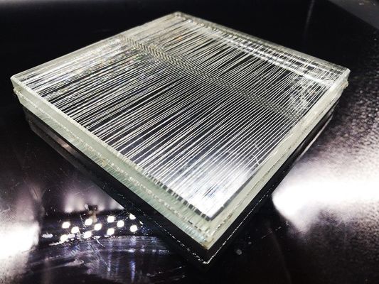 L'ambre résistant 6.5mm de revêtement d'abrasion feuilleté le grillage de verre