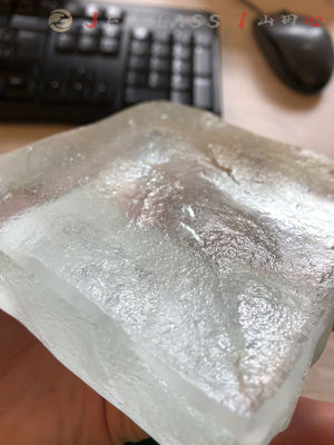 verre découpé par sable de 15mm