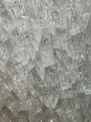 Briques dures de bloc en verre de glace du craquement 4x8 20mm de façade