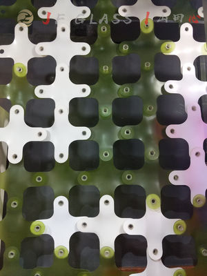 La structure solide a givré les briques translucides de bloc en verre de 6mm