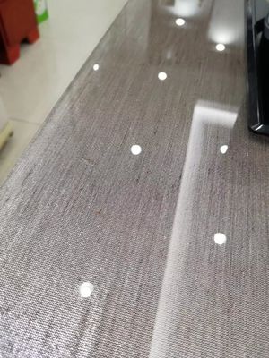 Grey Tabletop Toughened Multilayer Fabric feuilleté des panneaux de verre