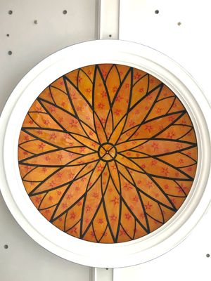 Le plafond 12mm Scratchproof orange a coloré les panneaux en verre