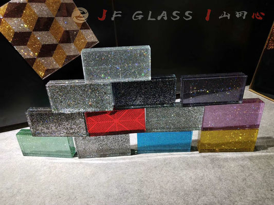Cristal de diviseur de séparation briques de bloc en verre de Krystantic de 4 pouces