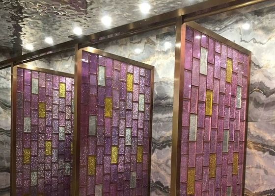 Cristal de diviseur de séparation briques de bloc en verre de Krystantic de 4 pouces