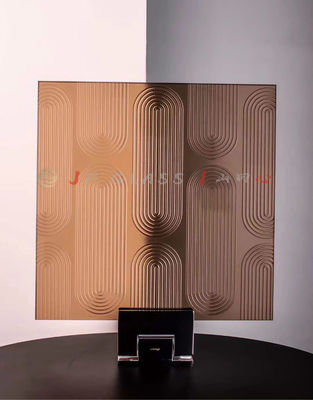 Brown coloré a stratifié les panneaux en verre standard de 19mm
