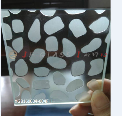 Verre gravé à l'eau-forte acide plat de clôture de douche d'EN12150-1 5MM