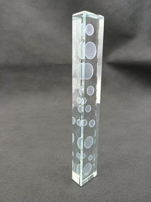Allumage du verre gravé par laser tridimensionnel de 12mm