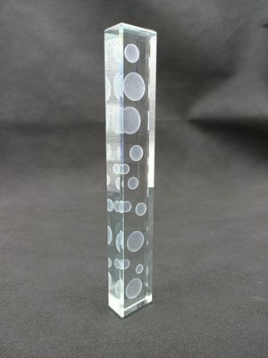 Allumage du verre gravé par laser tridimensionnel de 12mm