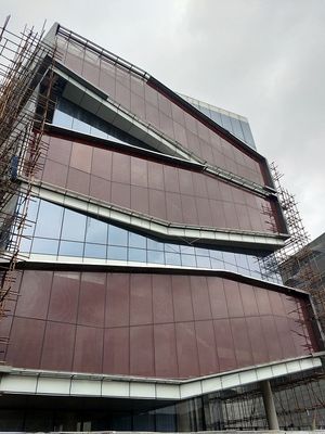 Le rond affile le grillage irrégulier 0.38MM feuilleté des panneaux de verre