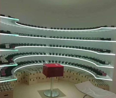 Le magasin de conception graphique a foré le verre trempé clair de 8mm