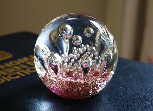 Boule en verre de bulle de la cuvette 15MM d'imagination de pièce maîtresse de cadeau de mariage