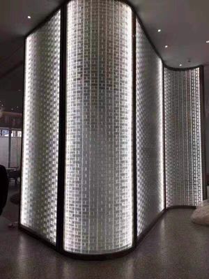 Le mur de plancher d'isolation thermique 2 pouces treillagent les tuiles claires de brique en verre