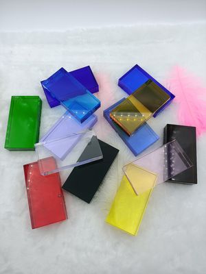 Briques antipoussière solides colorées de bloc en verre de la séparation 80mm