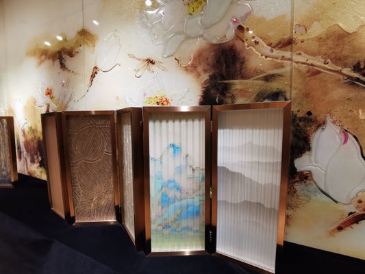 Panneaux de mur de verre fondus par 5.5mm colorés gâchés de SGCC